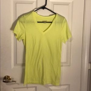 Yellow v neck T-shirt